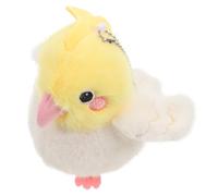 ERINGOGO Llavero Colgante para Bolso de Loro de Peluche Suave Accesorio Decorativo de Cacatúa de Peluche de Aves Adecuado para Regalos y Fiestas Temáticas Diseño Compacto y Ligero para