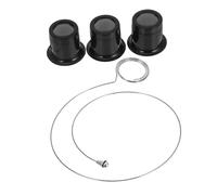 ERINGOGO Lupa de Relojero Clip 4 Aumentos 5X 10x 15x Vidrio Metal Plástico Herramienta Reparación Relojes Joyería para Profesionales y Aficionados Portátil Compacta Precisión