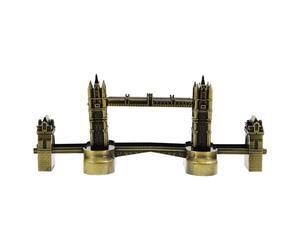 ERINGOGO Maqueta del Puente de Londres Tower Bridge de Aleación Metálica Modelo Decorativo Histórico para Escritorio Escultura Artesanal Europea Adecuado para Fotografía y Decoración del