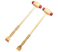 ERINGOGO Martillo De Masaje De Madera Para Espalda y Hombros 2 Unidades Instrumento De Percusión Manual Mejora Muscular Uso Deportivo y Terapéutico Bienestar En Casa y Oficina