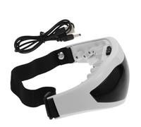 ERINGOGO Masajeador Electrónico de Ojos Negro Pequeño Usb, Protector Ocular Práctico Intensidad Ajustable y Diseño Ergonómico para Aliviar Fatiga Ocular en Uso Diario