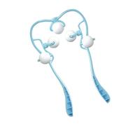 ERINGOGO Masajeador Manual de Cuello con Rodillos para Cervicales Alivio de Tensión Muscular y Hombros Portátil y Duradero Azul