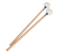 ERINGOGO Mazas de Percusión Cabezal de Fieltro Azul y Mango de Madera, Accesorio para Baquetas Larga Duración, Pack de 2 Piezas para Instrumentos Musicales