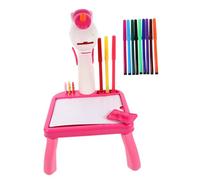 ERINGOGO Mesa De Proyección y Dibujo para Niño Niña Tabla De Pintura Interactiva con Proyector De Unicornio Juguete Educativo para Creatividad Infantil De Usar y Habilidades Motrices