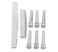 ERINGOGO Metálicas para Guitarra Acústica Folk Incluye Puente Cejuela y Clavijas Fácil Instalación Mejora la Retención y Seguridad Cuerdas Compatible con Varios Modelos