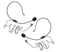 ERINGOGO Micrófono de Auriculares Cable 2 Piezas, Condensador Unidireccional Negro, Diadema Ajustable para Amplificador de Voz y Canto Profesional, Adecuado para Enseñanza y Presentaciones