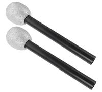 ERINGOGO Micrófono de Espuma para Niños con Purpurina, Superficie Lisa y Bordes Redondeados, 2 Piezas para Actuación y Accesorios de Fiesta Creativos