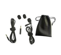 ERINGOGO Micrófono de Solapa Profesional con Clip Abs Kit Extensión de Funda de PU y Adaptador Compatible con Móviles y Ordenadores para Grabación Portátil