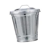 ERINGOGO Mini Bote Basura Mesa con Tapa Retro Diseño Ligero y Portátil Cubo Basura Casero para Reciclaje Papelera Baño Pequeña y Multifuncional para Escritorio Color Original