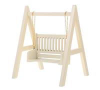 ERINGOGO Mini Columpio para Casa De Muñecas Accesorios De Juguete De Decoración De Maqueta Miniatura para Decoración De Escritorio y Casas De Muñecas