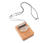 ERINGOGO Mini piano de pulgar Kalimba: piano de madera portátil de 9 teclas con cordón ajustable para principiantes. Instrumento musical folclórico de mano para todos los niveles.