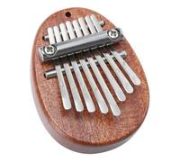 ERINGOGO Mini Piano de Pulgar Kalimba Portátil de Madera 8 Tonos, Instrumento Musical Pequeño Fácil de Operar para Principiantes y Obsequio Adecuado
