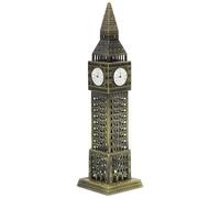 ERINGOGO Modelo de Edificio de Metal Big Ben Dorado Diseño Clásico y Aleación Elegante para Decoración del Hogar y Banquetes