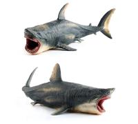 ERINGOGO Modelo de Tiburón Grande Hueco de Plástico Simulado Juguete Educativo para Figura de Animales Marinos Realista para Juego y Decoración Juguetes Creativos de Modelo