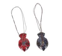 ERINGOGO Ocarina De 6 Agujeros Cerámica Decorativa Ideal Para Principiantes 2 Piezas