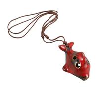 ERINGOGO Ocarina de Cerámica con Forma de Pez Rojo, Instrumento Musical Portátil Sonido Maravilloso y Diseño Delicado para Amantes Música