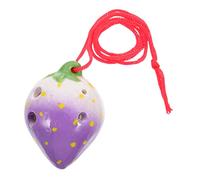 ERINGOGO Ocarina De Fresa Ocarina De 6 Agujeros Principiantes Practican Instrumento De Viento Principiantes Practican Ocarina Principiantes Ocarina Ocarinas Cerámica Púrpura Color Aleatorio