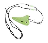 ERINGOGO Ocarina Mini de 6 para Niños Instrumento Musical Portátil de Verde para Principiantes de Tocar y Transportar