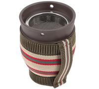 ERINGOGO Olla de Moxibustión de Cerámica de Doble Capa de Barro Púrpura Herramienta para Masaje y Raspado Guasha Taza de Moxibustión Térmica para Uso Doméstico y Cuidado Corporal