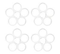 ERINGOGO Organizador de Rejilla Floral de 4 Piezas - Soporte para arreglos de 6 Ranuras - Rejilla Floral de plástico Reutilizable con Forma de Rana de Alambre