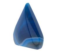 ERINGOGO Ornamento de Ágata Azul Natural Forma de Cristal Pulido Mano para Decoración Hogar Única para Ambiente Acogedor y Sofisticado