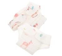 ERINGOGO Pañales De Tela Lavables Para Bebés Niñas, Pantalones Pañal De Algodón Reutilizables, Tamaño s (0-3 Meses), Absorbentes, Transpirables, Para Recién Nacidas, Pack De 2 Piezas