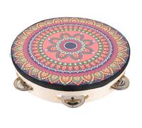 ERINGOGO Pandereta de Mano para Niños E Instrumentos Musicales de Percusión Diseño Bohemio, Ligera Madera y Metal para Mejorar la Educación Musical