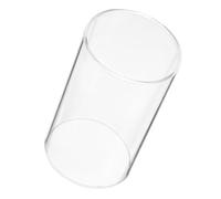 ERINGOGO Pantalla de Vela Cilíndrica de Vidrio Transparente 8X15 CM Funda para Portavelas Decorativa Cubierta de Vidrio Resistente al Viento para Uso en Hogar y Ambiente Romántico