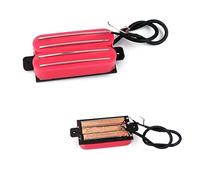 ERINGOGO Pastilla De Doble Vía Humbucker Roja Para Guitarra Eléctrica Con Doble Riel Caliente y Cables Para Guitarras St Tl