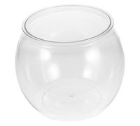 ERINGOGO Pecera Plástica Transparente Irrompible Redonda para Escritorio Oficina Tanque Compacto para Peces Pequeños y Mascotas Acuáticas como Goldfish y Tortugas