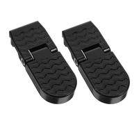 ERINGOGO Pedales Traseros Plegables para Bicicletas Eléctricas Montaña Reposapiés Antideslizantes de Aleación de Aluminio 15 MM Gran Tamaño Accesorios para Ciclismo y Transporte Urbano