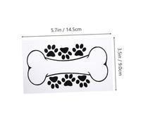 ERINGOGO Pegatina para Coche Hueso de Perro Vinilo PVC Adhesivo Decorativo Resistente para Ventanas y Carrocería Diseño Hueso Animal Duradero para Exteriores
