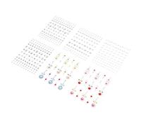 ERINGOGO Pegatinas Faciales de Gemas Acrílicas Autoadhesivas 6 Piezas Transparentes y para Maquillaje y Decoración Fiestas Carnaval Halloween y Conciertos