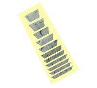 ERINGOGO Pegatinas Para Diapasón De Guitarra Calcomanías Para Diapasón Escalas Bajo Bandas Incrustaciones De Guitarra Trapezoidales Rock Punto Blanco