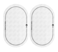 ERINGOGO Pegatinas Protectores para Bombo de Doble Pedal, Adhesivo Pte Durable y Silencioso, Kit de 2 Piezas para Batería y Accesorios de Percusión