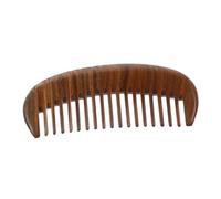 ERINGOGO Peine de Madera Verawood Grueso Tallado Forma de Luna para Masaje Capilar Portátil y Retro para Cabello Grueso y Rizado Diseño Duradero y Antiencrespamiento