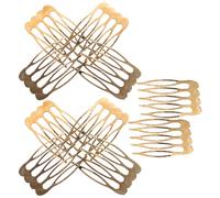 ERINGOGO Peinetas Laterales de Metal Cabello 10 Piezas Mini Peine Francés Dorado Accesorios para Peinados Nupciales y Eventos Obsequios Sujeción Segura y Diseño Compacto Portátil