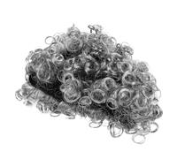 ERINGOGO Peluca para Adultos de Disfraz de Abuelo Peluca Sintética Corta Gris Claro Rizada para Halloween Carnaval y Cosplay y Mujer para Fiestas y Actuaciones