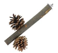 ERINGOGO Percha para Jaula de Pájaros de Madera Piña, Accesorio para Periquitos Que Aumenta el Espacio de Actividad y Permite Morder para Su Entretenimiento