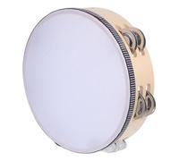 ERINGOGO Percusión De Jingle Tambor De Campana Sacudida a Mano Alabanza De Pandereta Tambor De Campana De Doble Pandereta De Coro