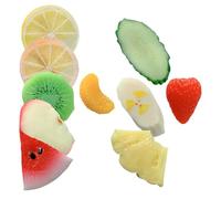 ERINGOGO Pinzas Cabello de Mujer Diseño Realista de Frutas 10 Unidades Pequeñas de Horquillas Estilo Cocodrilo Accesorios Kawaii para Niñas y Uso Diario Fiestas y Cosplay
