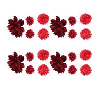 ERINGOGO Pinzas Cabello Estilo Hanfu Flores Artificiales Secas Juego de 4 Piezas 5 Rosas Marchitas Accesorios Tradicionales Chinos para Bodas Festivales y Peinados Vintage