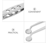 ERINGOGO Pinzas para Masaje de Glándulas de Meibomio Acero Inoxidable Punta Redonda 5X5 MM 2 Unidades Herramienta Profesional para Destapar y Extraer Glándulas Oculares Uso Doméstico