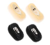 ERINGOGO Pinzas Pelo Mujer 4piezas Relleno para Recogidos y Cojín Cabello de Nylon y Acero para Crear Peinados Volumen y Estilo Elegante