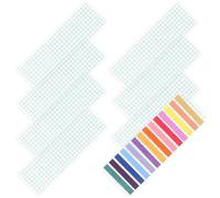 ERINGOGO Placas de Almacenamiento de Cintas Adhesivas de plástico Verde Claro 40 Piezas portátiles para Oficina y Escuela con organización eficiente para Cintas washi