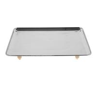 ERINGOGO Platillo de Báscula Apilable Bandeja de Pesaje de Acero Inoxidable para Báscula de 30kg Rectangular Plata