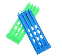 ERINGOGO Porta Anillas de Azul con Soporte Multi-Agujeros, 2 Unidades para clasificación y organización en Operaciones de cría de Aves