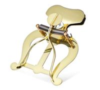 ERINGOGO Porta partituras para trombón atril de marcha de trompeta clarinete trompeta lira de marcha cuerno francés carpeta plegable de banda lira para trombón clip dorado aleación