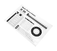 ERINGOGO Póster De Acordes De Piano y Escalas Musicales para Principiantes Guía Educativa Gráficos De Círculo De Papel Duradero (27 Sin Marco)