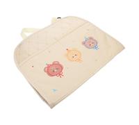 ERINGOGO Protector de Asiento Trasero para Coche con Estampado de Oso Alfombrilla Antideslizante y Organizador de Múltiples Bolsillos Compatible con Suvs Furgonetas y Coches Pequeños Bolsa